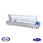 Baño María Sobremesa Vidrio Recto 5 Depósitos Ecobeck