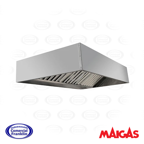 Campana-Mural-150x100-Maigas.jpg Campana Mural Acero Inoxidable 150x100 Maigas - Imagen 1