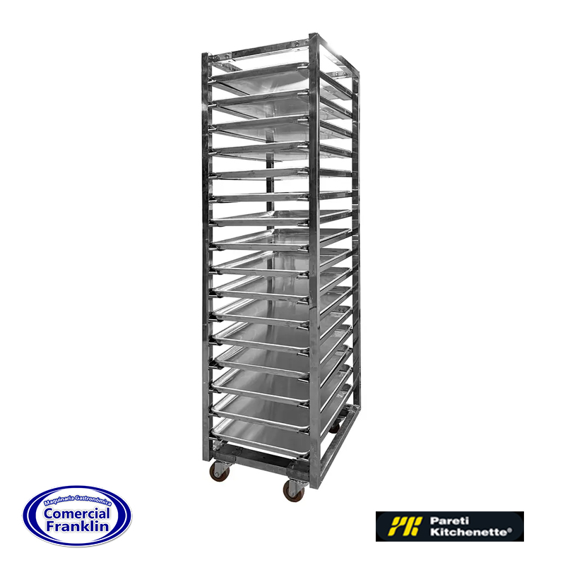 Carro-Bandejero-16-Bandejas-40x60-cm.-Pareti-Kitchenette-1.jpg Carro Bandejero 16 Bandejas 40x60 cm. Pareti-Kitchenette - Imagen 1