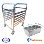 Carro Bandejero 6 Niveles Acero Inoxidable 1/1GN (6GN) Gastromaq