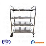 Carro Multiuso 4 Niveles Acero Inoxidable Gastromaq