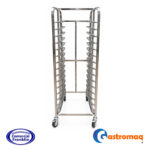 Carro bandejero 15 niveles acero inoxidable bandejas 60x40 cm. Mod.1 Gastromaq - Imagen 2