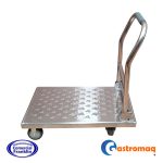 Carro de carga plegable acero inoxidable 100x60 cm. Gastromaq - Imagen 2