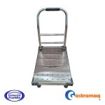 Carro de carga plegable acero inoxidable reforzado 90x60 cm. Gastromaq