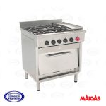 Cocina 4 platos Churrasquera Maigas