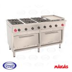 Cocina 6 Platos con Churrasquera Grande Maigas