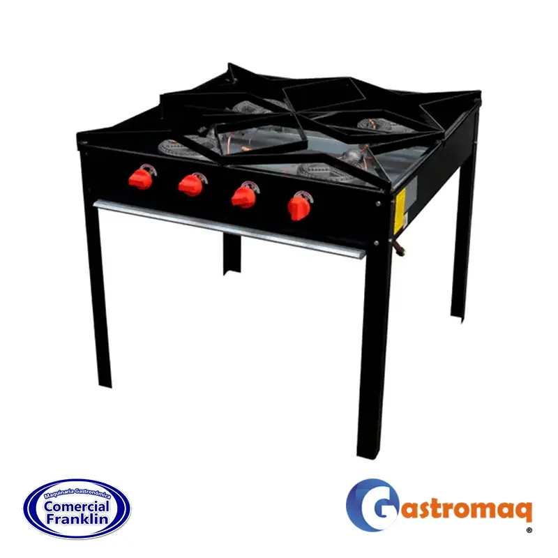 Cocina-Anafe-4-Platos-Alto-Certificado-Eco-4 Cocina Anafe 4 Platos Alto Certificado Eco Gastromaq - Imagen 1