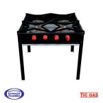 Cocina Anafe 4 Platos Alto Certificado Eco Tig Gas - Imagen 2