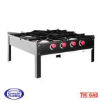 Cocina Anafe 4 Platos Bajos Certificado ECO Tig Gas