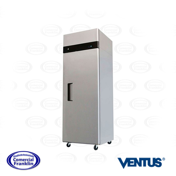 Congelador-Vertical-600-lts.-1-Puerta-Acero-Frio-Estatico-Ventus.jpg Refrigerador Freezer Dual 600 Lts. (+5 °C a -5 °C) 1 Puerta en Acero Inoxidable - Imagen 1