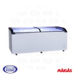 Congeladora 520 Lts. Tapa Vidrio Curva Maigas
