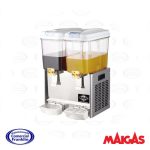 Dispensador De Jugos 2 Depósitos De 18 Lts. MAIGAS