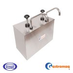 Dispensador Salsa Acero 2 Depósitos 3 Lts. Gastromaq