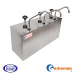 Dispensador Salsa Acero 3 Depósitos 3 Lts. Gastromaq