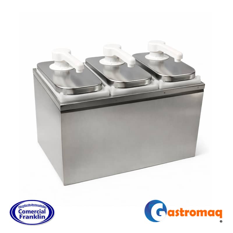 Dispensador-Salsa-Acero-3-Depositos-6-lts.-Toppo-Gastromaq-2.jpg Dispensador Salsa Acero 3 Depósitos 6 lts. Toppo Gastromaq - Imagen 1