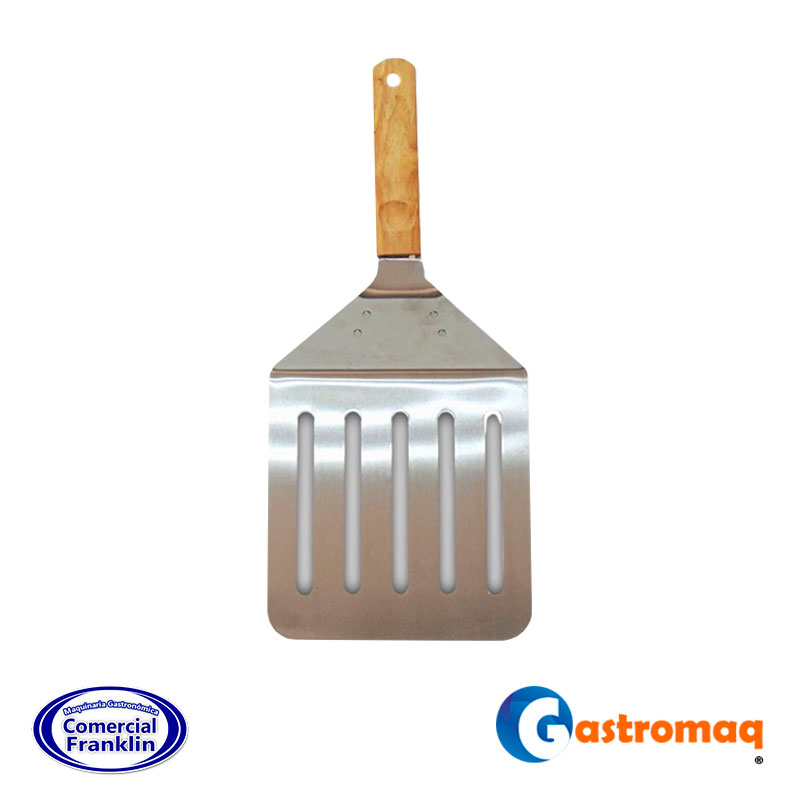 Espatula-Acero-Cuadrada-25-cm.-Mango-Madera-Gastromaq-2.jpg Espátula Acero Cuadrada 25 cm. Mango Madera Gastromaq - Imagen 1