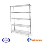 Estante Cromado 151x45x200 cm. Gastromaq