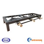 Fogón fierro negro 3 platos Gastromaq