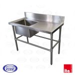 Lavafondos 1 Depósito Secador Derecho 1200x60x85 cms. ITA