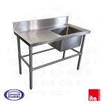 Lavafondos 1 Depósito Secador Izquierdo 140x60x85 cms. ITA