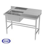 Lavafondos 1 Recipiente Secador Derecho 120x60 cm. CVC