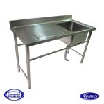 Lavafondos 1 Recipiente Secador Izquierdo 100x60x90 cm. Ecobeck