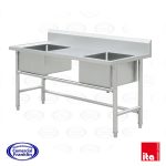 Lavafondos 2 Depósitos Secador Centro 140x60x85 cms. ITA