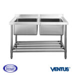 Lavafondos 2 Recipientes 50x40x30 cm. Ventus