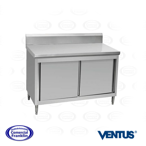 Meson-Acero-90-cms.-con-Puertas-Correderas-Ventus.jpg Mesón Acero 90 cms. con Puertas Correderas Ventus - Imagen 1