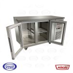 Mesón Bajo Refrigerado 2 Puertas Vidrio Abatibles 365 lts. Maigas