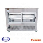 Mesón Refrigerado 1,5 mts. Vidrio Curvo Acero Inoxidable Termopanel Cousiño - Imagen 3