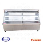 Mesón Refrigerado 2 mts. Vidrio Curvo Acero Inoxidable Termopanel Cousiño - Imagen 2