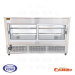 Mesón Refrigerado 2 mts. Vidrio Curvo Acero Inoxidable Termopanel Cousiño - Imagen 3