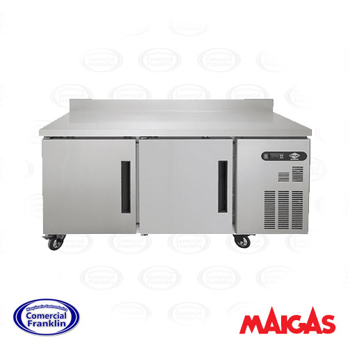 Meson-Refrigerado-Cubierta-Acero-1.5-mts.jpg Mesón Refrigerado Cubierta Acero 1.5 mts. Maigas - Imagen 1