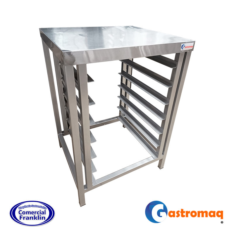 Meson-de-trabajo-con-bandejero-43.5x31.5-cm.-Gastromaq.jpg Mesón Para Horno Convector 1A-4A/F Con Bandejero (44.5x54.5) Gastromaq - Imagen 1