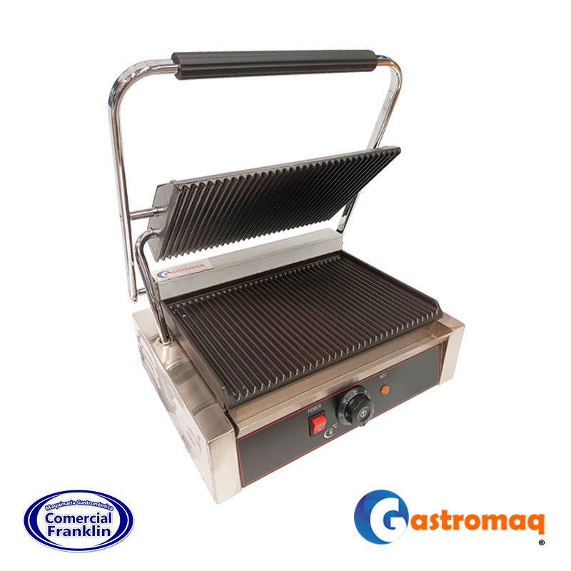 Plancha-electrica-panini-simple-acanalada-35×24-cm.jpg Plancha Eléctrica Panini Simple (Acanalada/Acanalada) 40x31 cm. Gastromaq - Imagen 1