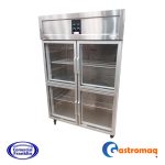 Refrigerador Industrial 4 Puertas Vidrio Dividido Frío Estático Gastromaq