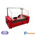 Roller de Hot Dog 5 Rodillos con Cúpula de Vidrio Gastromaq