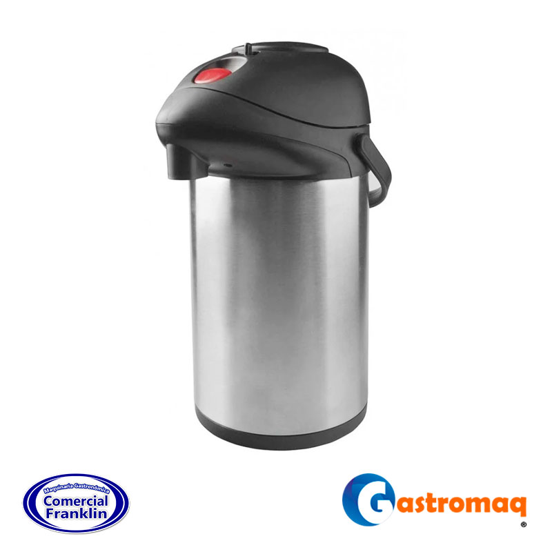 Termo-Acero-Con-Sifon-Gastromaq.jpg Termo Acero Con Sifón 3 Lts. Gastromaq - Imagen 1