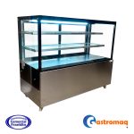 Vitrina Pastelera 3 Niveles 1.5 mts. Cuadrada Gastromaq