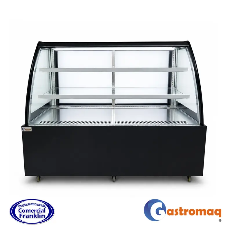 Vitrina-Pastelera-3-Niveles-Curva-1.2-mts.-Gastromaq-1 Vitrina Pastelera 3 Niveles Curva 1.2 mts. Gastromaq - Imagen 1