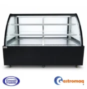 Vitrina Pastelera 3 Niveles Curva 1.5 mts. Gastromaq