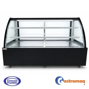 Vitrina Pastelera 3 Niveles Curva 1.8 mts. Gastromaq