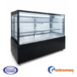 Vitrina Pastelera 3 Niveles Negra 1.5 mts. Cuadrada Gastromaq - Imagen 2