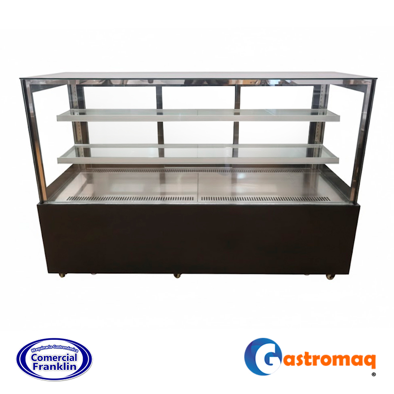 Vitrina-Pastelera-3-Niveles-Negra-1.5-mts.-Cuadrada-Gastromaq.jpg Vitrina Pastelera 3 Niveles Negra 1.5 mts. Cuadrada Gastromaq - Imagen 1