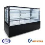 Vitrina Pastelera 3 Niveles Negra 1.8 mts. Cuadrada Gastromaq - Imagen 2