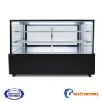 Vitrina Pastelera 3 Niveles Negra 1.8 mts. Cuadrada Gastromaq