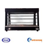 Vitrina Templada 90 cm. Negra Apertura Frontal 3 Repisas Gastromaq - Imagen 3