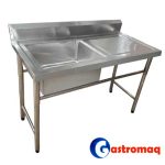 Lavafondos 1 Depósito 70 cms. Con Secador Derecho GASTROMAQ