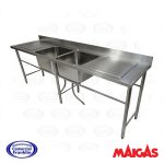 Lavafondos 2 Depósitos con 2 Secadores 250 cm. Maigas